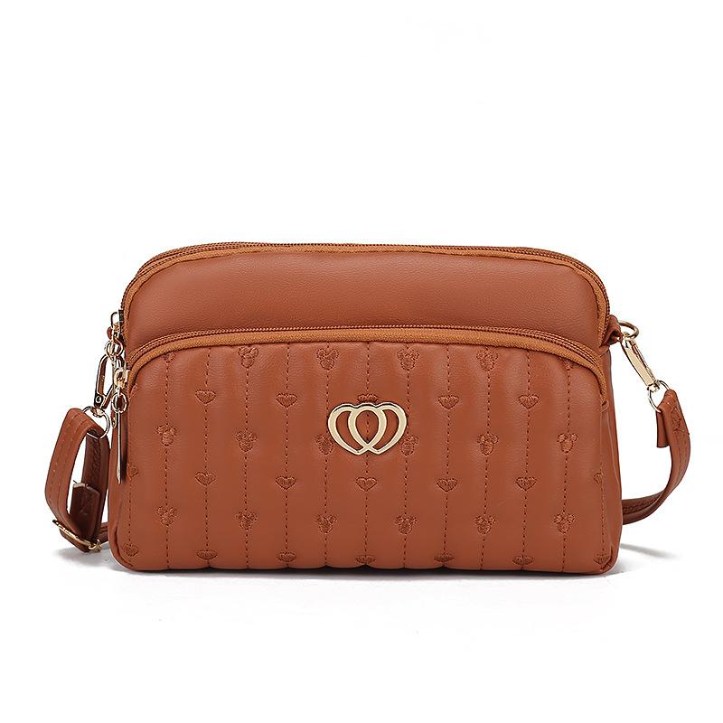 

Женская одноплечевая сумка большой вместимости, универсальная сумка для мамы среднего возраста, ретро женская сумка кроссбоди для мобильного телефона