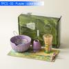 4/6/7PCS Japanese Matcha Set with Ceramic Bowl Bamboo Matcha Whisk and Tea Scoop for DIY Tea-making Tools Accessories