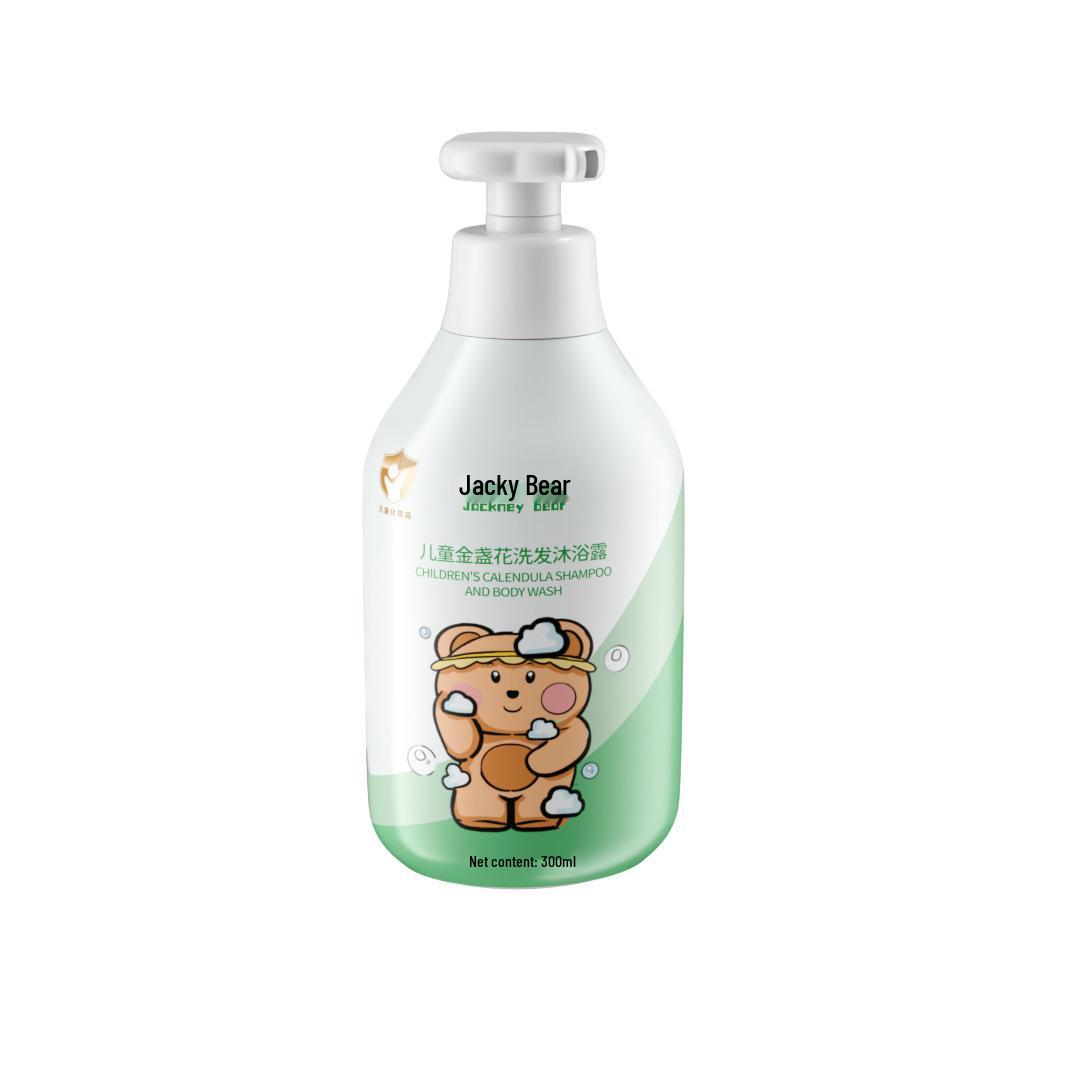 Jacky Bear 2-in-1 Baby Shampoo & Body Wash - Gentle Care for Infants & Children