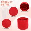 uxcell Bag Organizer Insert, Portable Felt Storage Pouch, Round Multi-Pocket Shaper for Bucket Bags, Dome Satchels, Totes, and Handbags (15cm x 15cm,