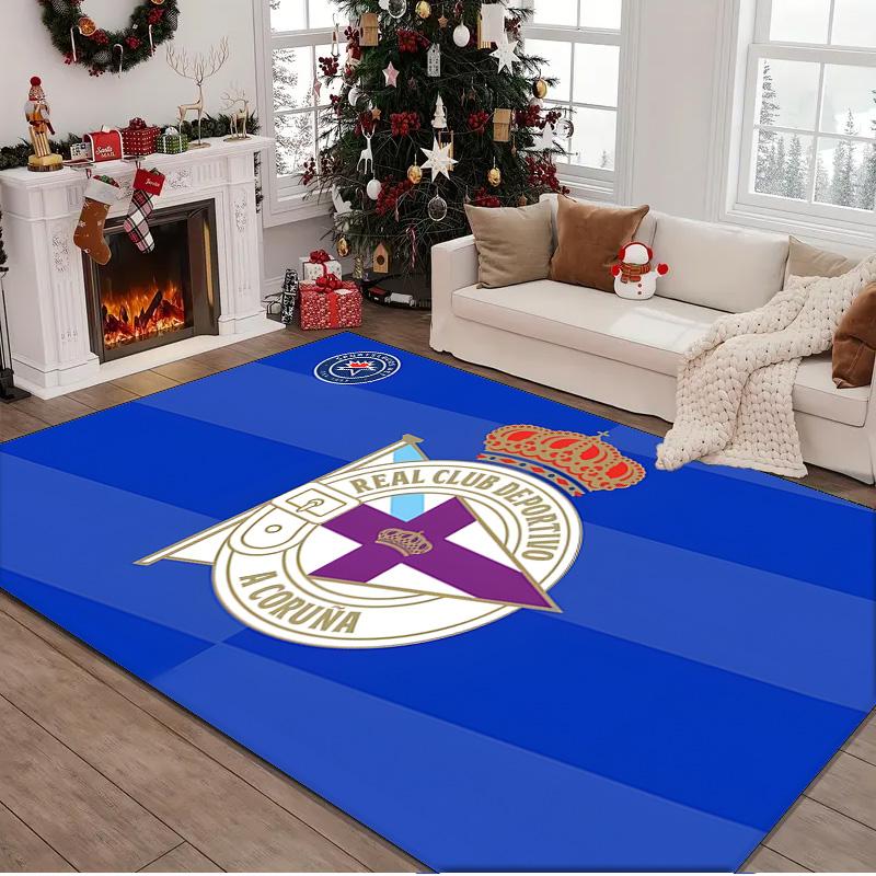 1PC rug Deportivo A Coruna Crest Carpet, Chair Rug,Area Rug for Office Bedroom living rooms bedroom, Doormat decor Christmas fan gifts