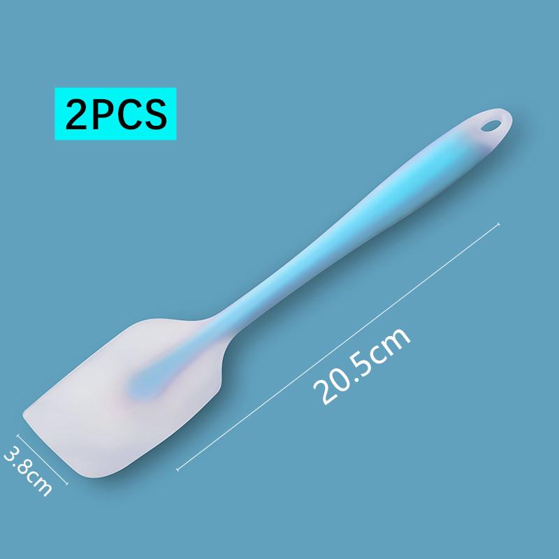 Venlohome 1/2Pcs Silicone Pastry Scraper Spatula Food Grade Non-Stick Cake Scraper Spatula Cream Butter Spatula Baking Spatula
