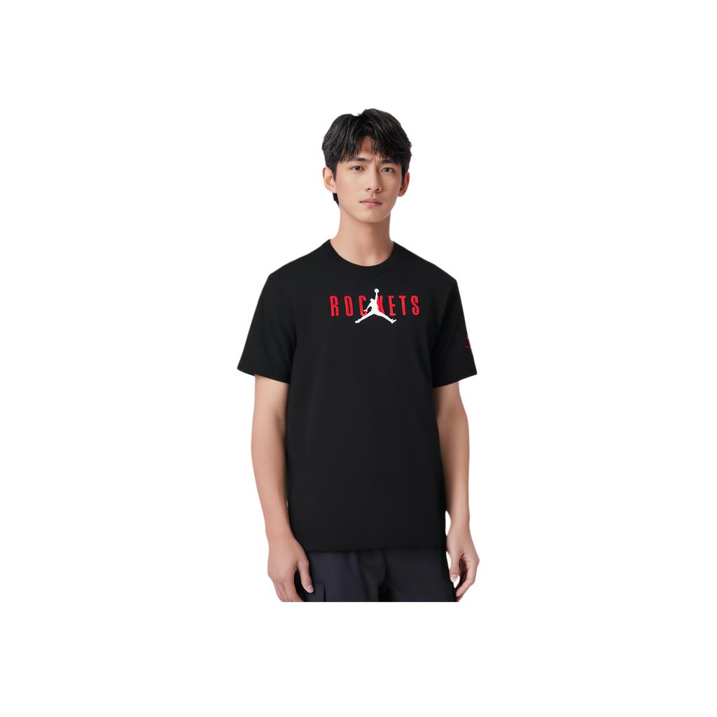 Jordan Letter Round Neck Loose T-Shirt Men Tops Black DA6510-010