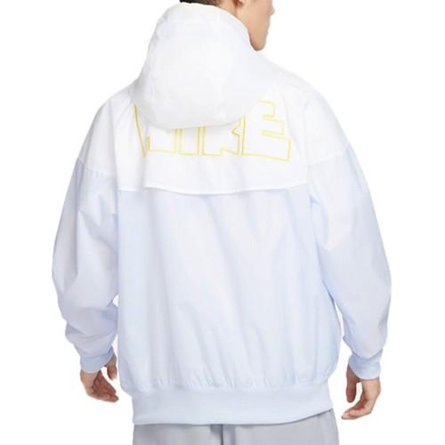 Nike Embroidered Split-Color Letter Logo Sport Hooded Jacket DX0695-085