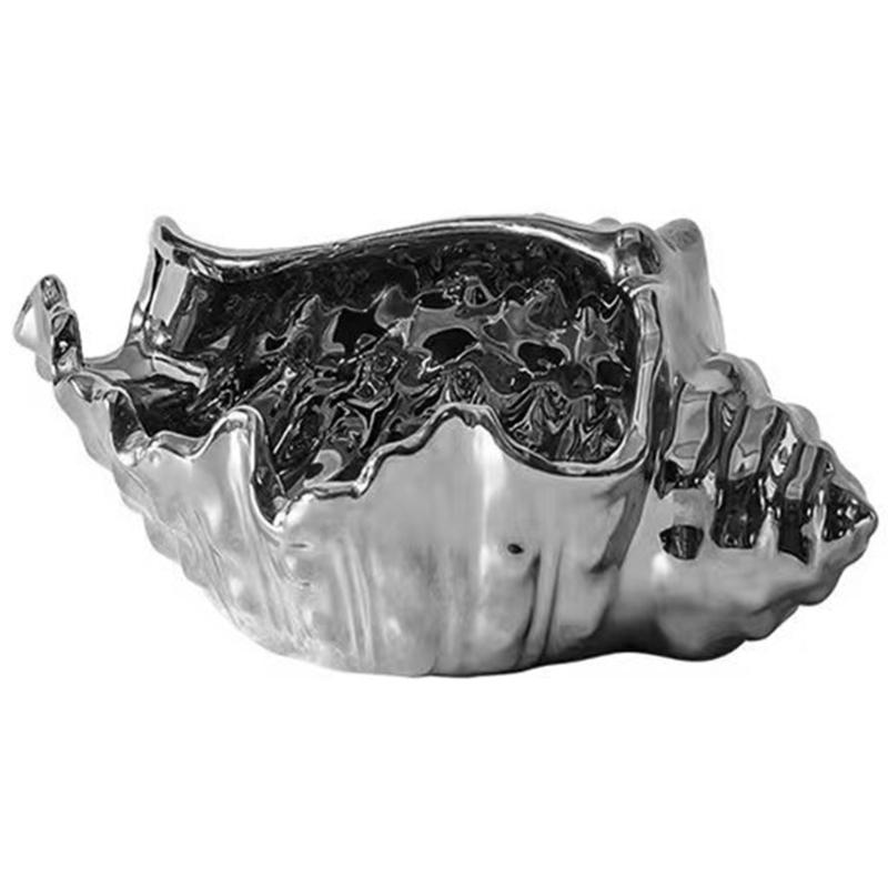 A52E Decorative Ceramic Plate For Jewelry Storage In Contemporary Conch Styles