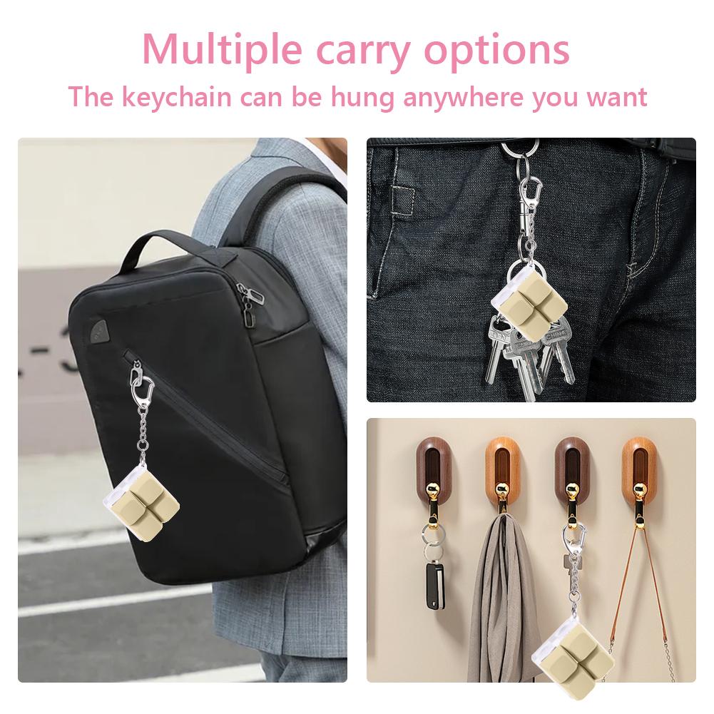 4 Buttons Keyboard Key Toy Party Stress Relief DIY Fidget Button Keycap Fidget Keychain Keyboard Keychain Toys Finger Keyboard