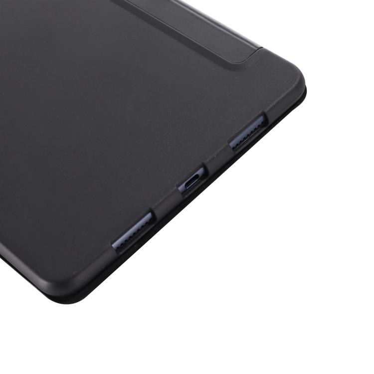 Für Huawei Matepad 10.4 GEBEI Stoßfeste horizontale Klapp-Lederhülle mit dreifach faltbarem Ständer(Grün)