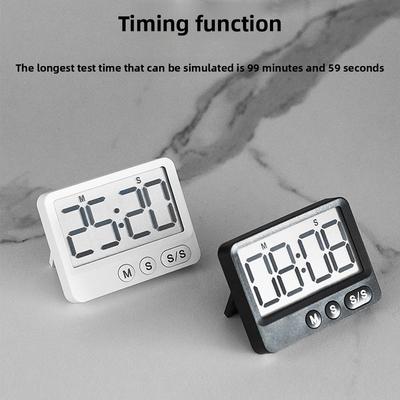Large Screen Digital Timer Magnetic Timer Large Screen LCD Display Time Manager Kitchen Desktop Baking Timer Kitchen Gadgets
