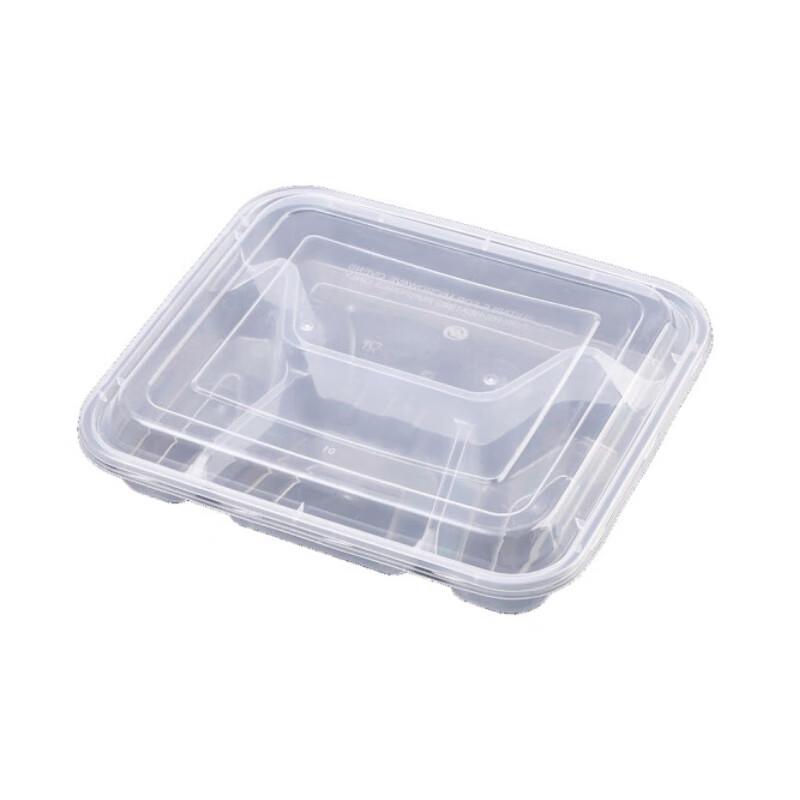 Four-Compartment Disposable Food Container