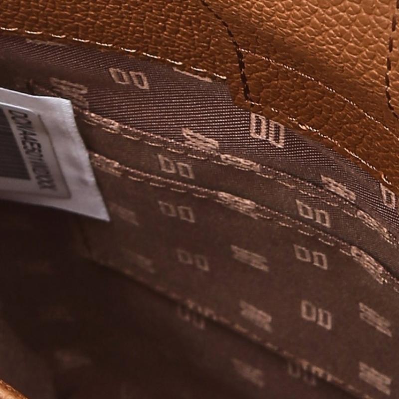 Daks Brown House Check Pattern Mini Cross Bag Dcwa6e501w2