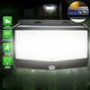 Solar Sensor Lights PIR Motion Sensor Lamp 288LED Outdoor IP65 Waterproof for Porch Garden Patio Yard Garage Pathway with 3 Mode