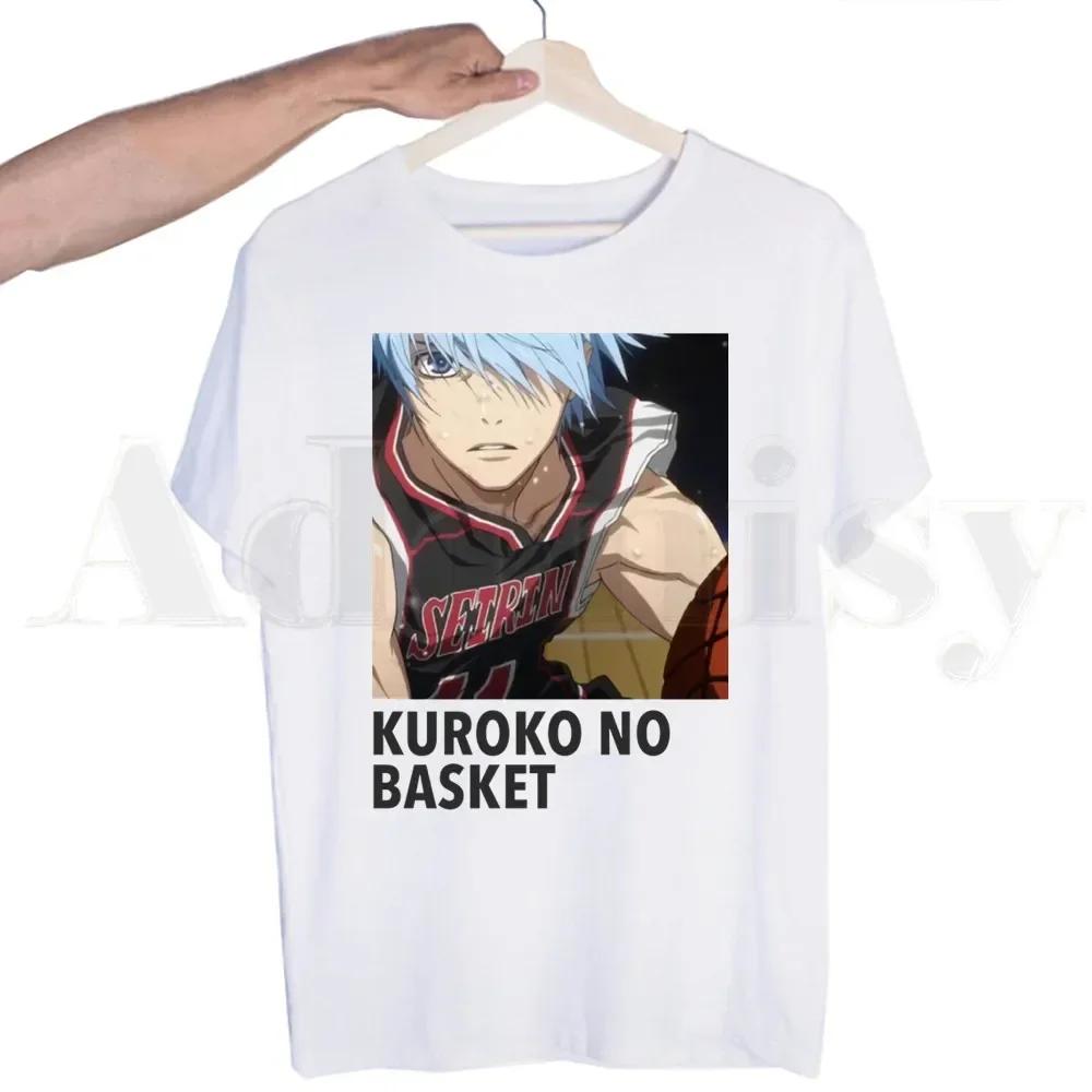 Koszykówka Gorąca Japońska Kuroko No Basket Anime T-shirt dla Mężczyzn Krótki Rękaw Męskie Topy T-shirt dla Mężczyzn Biały T-shirt Damskie Koszulki