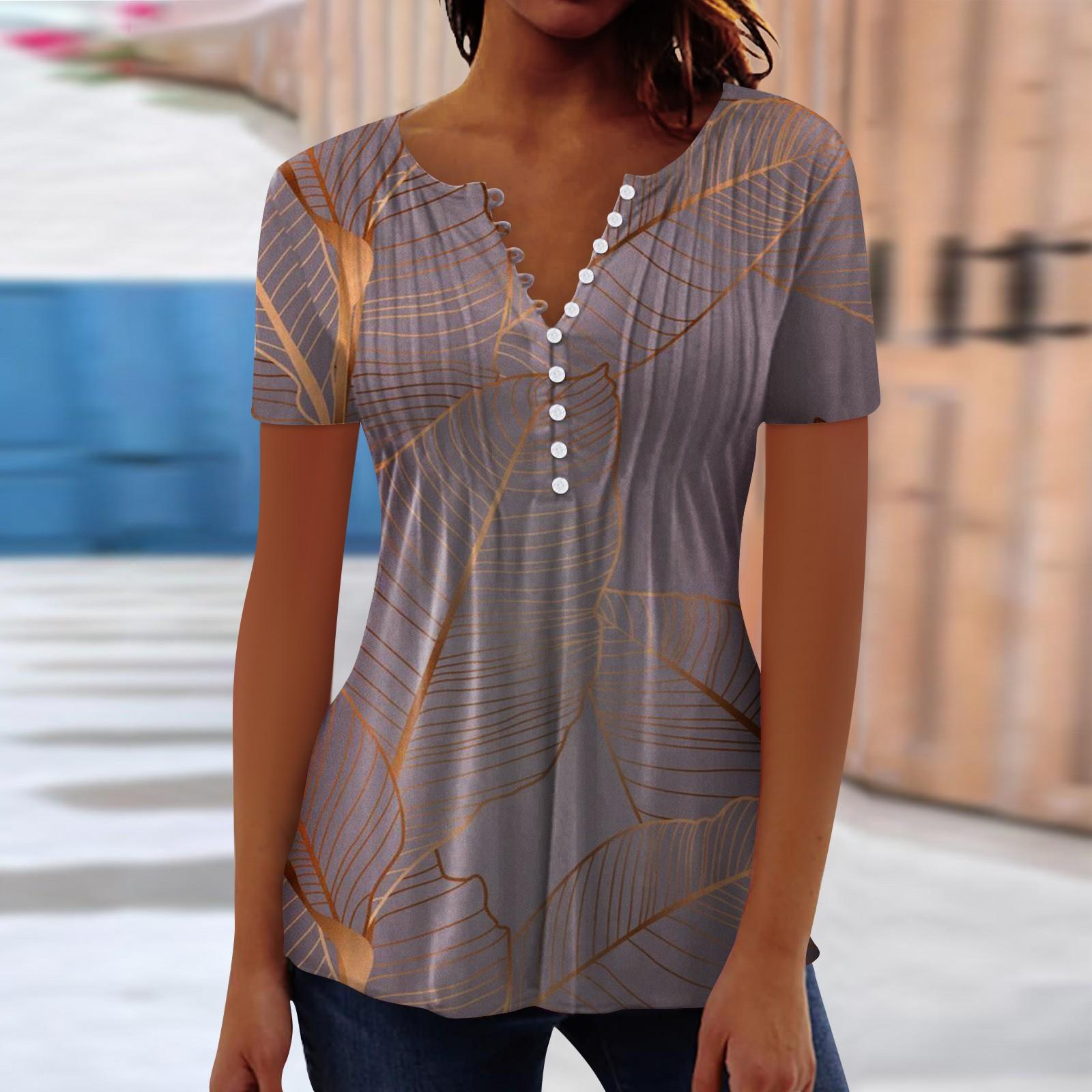 

Жіноча мереживна футболка з V-подібним вирізом і короткими рукавами, модний ребристий пуловер L світло-фіолетового кольору