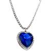Teardrop Heart Pendant Rhinestone Choker - Elegant Women's Necklace