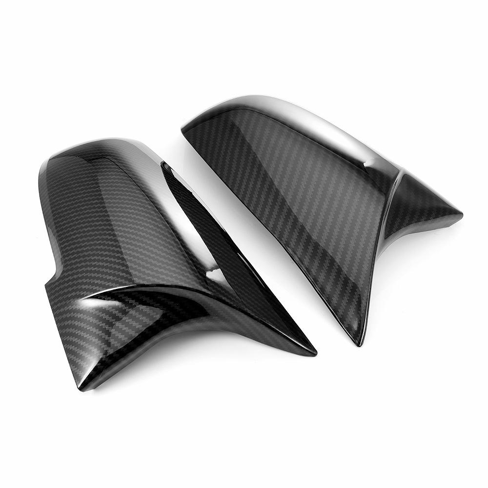 BMW Series X1/F20/F22/F30/F32 Carbon Fiber Pattern ABS Horn Style Rearview Mirror Shell