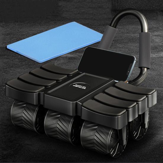 Abdominal Roller Wheel with Automatic Rebound Elbow Support Men Women Core Workout