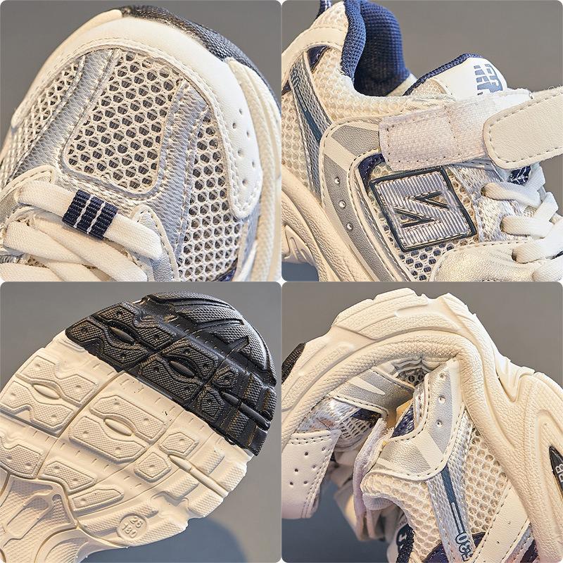 Dětské prodyšné síťované botasky na suchý zip - Ležérní sportovní obuv pro chlapce a dívky