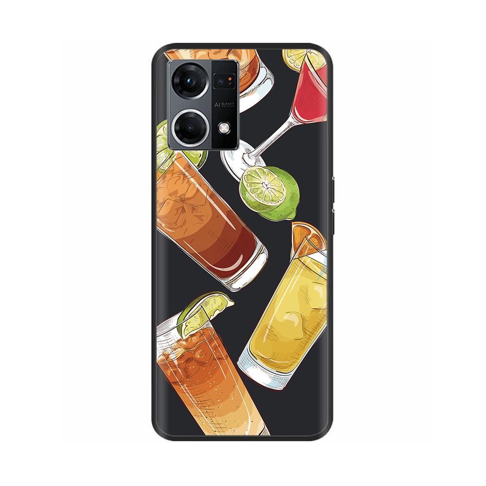 For Oppo F21 Pro CaseTPU Bumper Soft Silicone Bumper Back Phone Cases for OPPO F21 Pro Reno 7 Reno7 4G Case Cover Fundas Coque