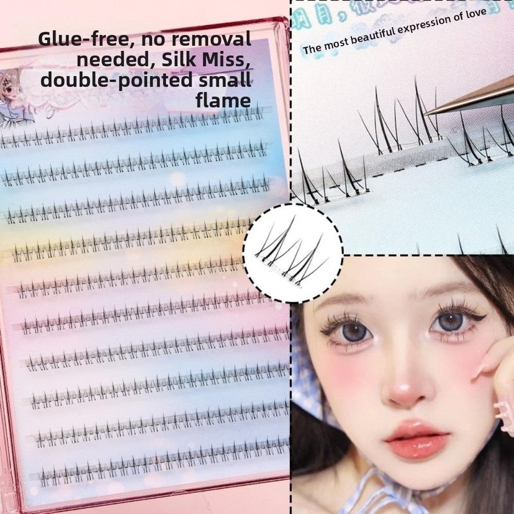 Gentle DIY Lashes Extension Lower 6MM Fox-Style Fake Eyelashes Self Adhesive False Eyelashes  Party