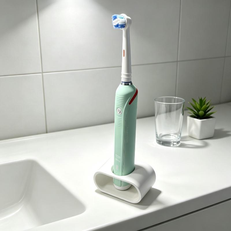 1pc Toothbrush Holder Minimalist For Oral B Manual Sonic Toothbrush Non Electric Brush Storage Rack Bathroom Home Organizer