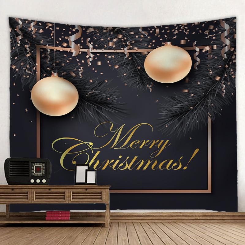 Christmas Balls And Snow Wall Hanging Tapestry Christmas Wall Hanging Tree Wall Hanging Gorgeous Christmas Tree Fireplace Gifts
