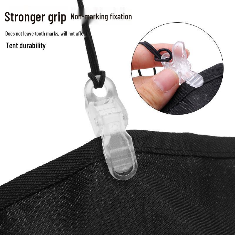 Windproof Crocodile Clip Tent Fixing Buckle for Outdoor Camping Tarps