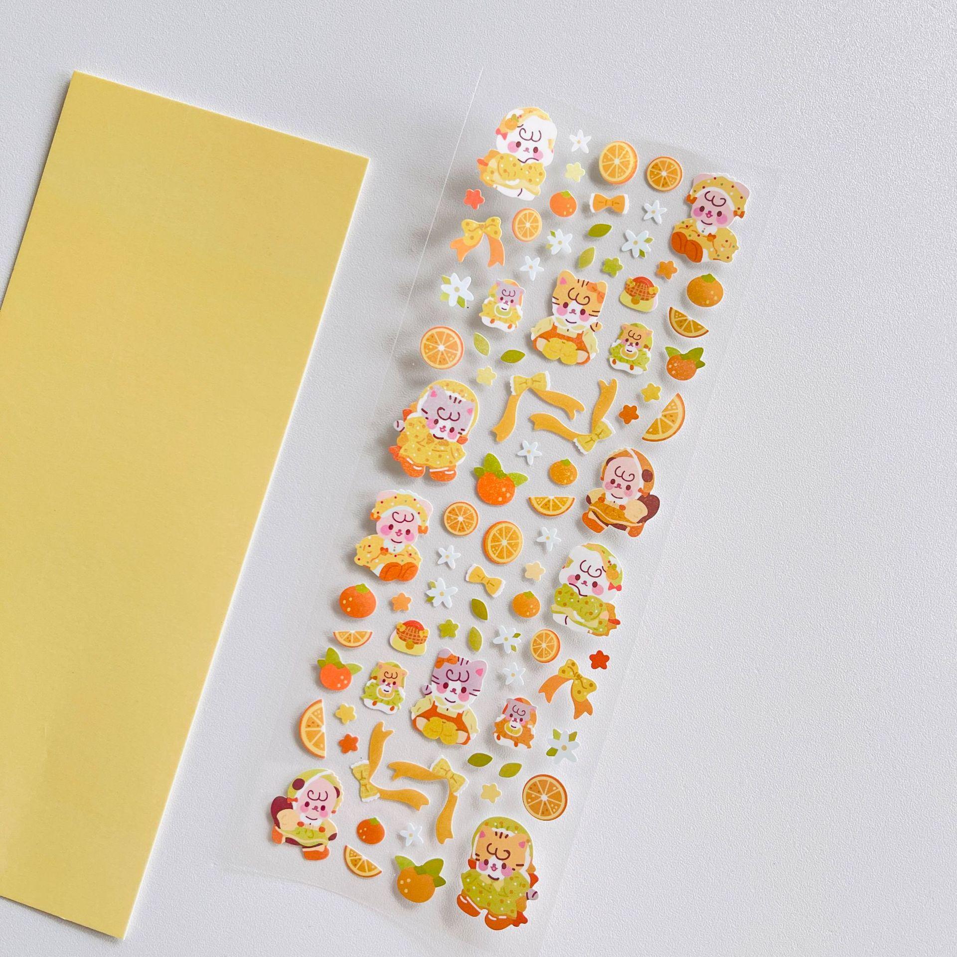 

Корейський популярний милий мультфільм декоративна лазерна наклейка INS goo card декоративна наклейка ПЕТ нижня безшовна наклейка