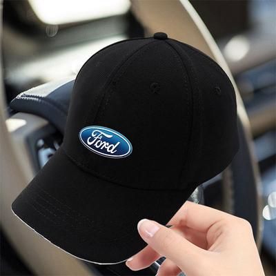 For Ford Focus Kuga Edge Smax Ranger Mustang Fiesta Car LogoEmbroidered Baseball Cap Outdoor UV Protection Hat Decor Accessories