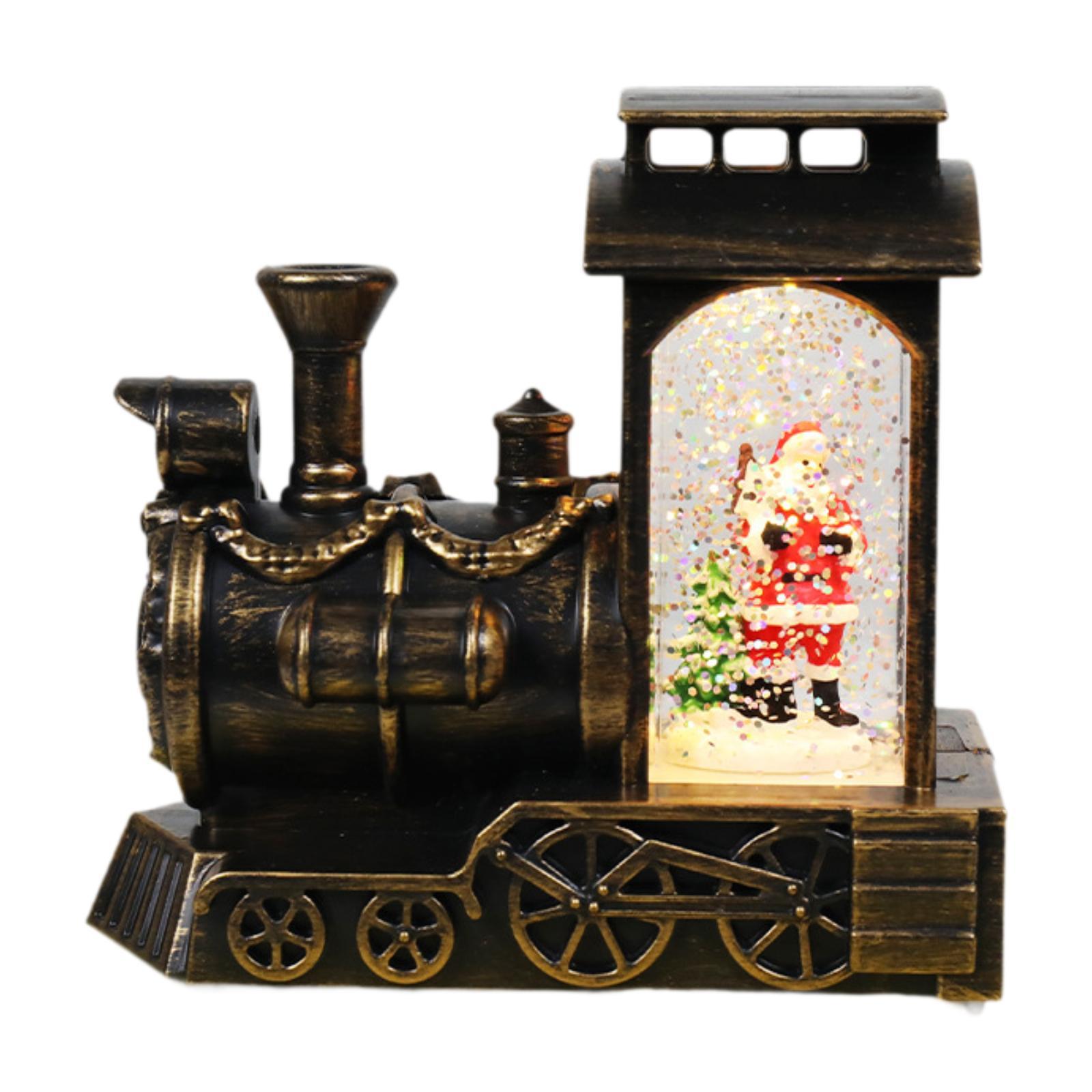 

Светящийся снежный шар-фонарь Статуэтка поезда Настольный Рождественский оконный Рождественский персонаж