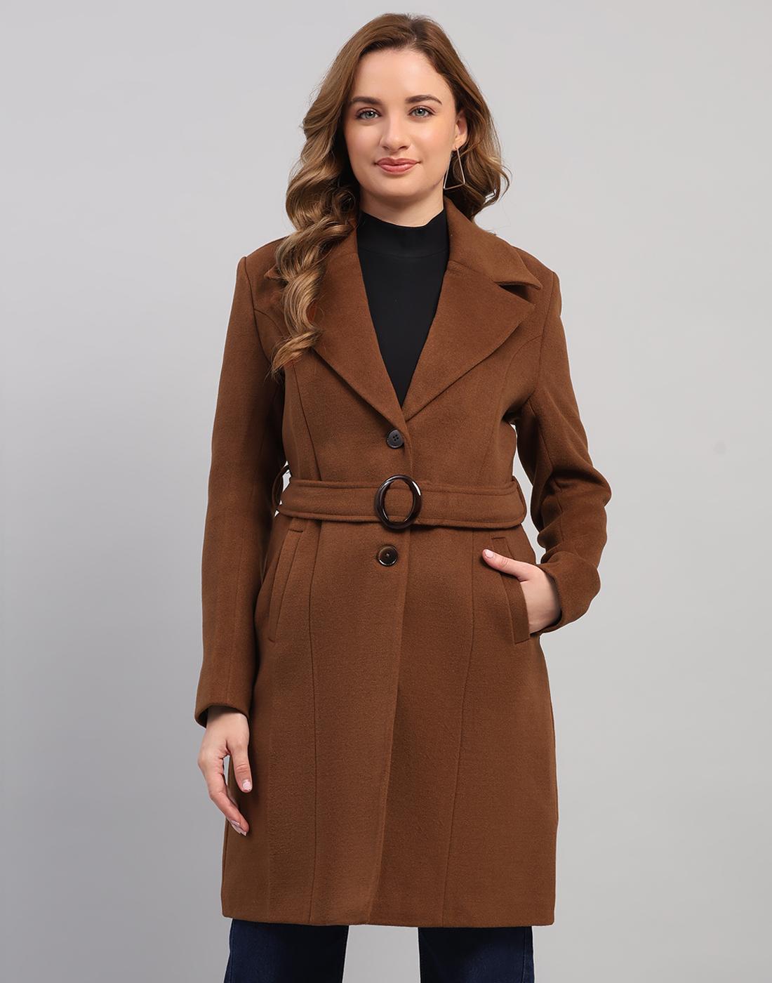 Monte Carlo Women s Collar Full Sleeve Coat L медный