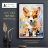 [USED] Gaze Welsh Corgi Art Poster Dog Painting Dog Illustration