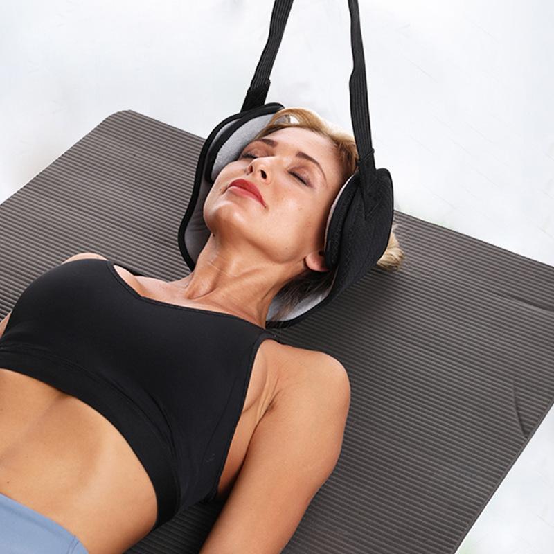 Cervical Neck Tractor Adjustable Cervical Spine Traction Belt Stretch Neck Massager Chiropractic Correction Device Pain Relief