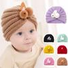 Accessory Cold Weather Children Knitted Hats Crochet Children Cute Rabbit Cap Kids Winter Beanies