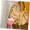 [EXCEART] 3-Piece Flamingo Pendant Plush Animal Keychain for Hawaii Party Decorations, Plush Key Fob