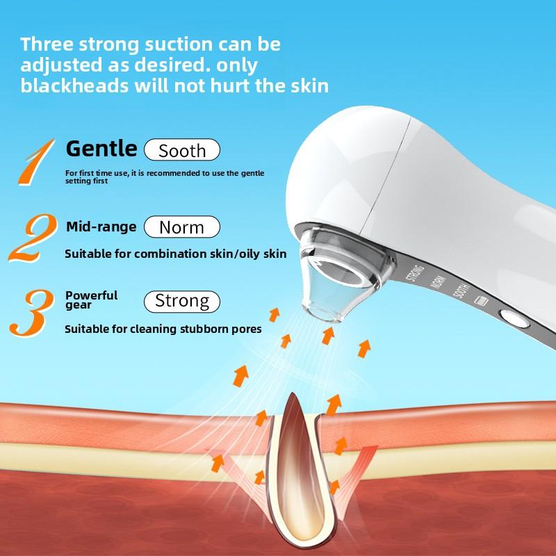 Visual Blackhead Suction Instrument Household Smart Beauty Instrument Facial Pore Removal Acne Suction Cleaning Instrument Vacuum Blackhead Instrument