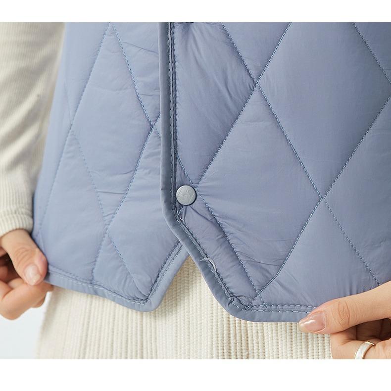 GMXIA Women's Autumn and Winter Short Velvet Vest Liner Warm Home Comfort Simple Women's Vest Jackets & Coats