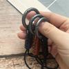 Keychain on the Phone Cowhide Key Chain Simple Accessories Leather Keychain Lanyard Couple Keychains for Car Retro Lanyards