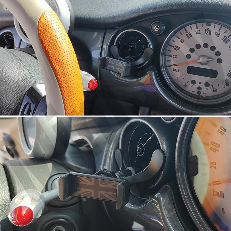 Universal For Mini One Cooper S R53 R50 R52 Car Phone Holder Air Vent Phone Mount Accessories