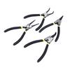 4Pcs Snap Ring Pliers Set Steel Circlip Pliers Kit with Straight Bent Jaws Hand Tools for Repair Maintenance 7in