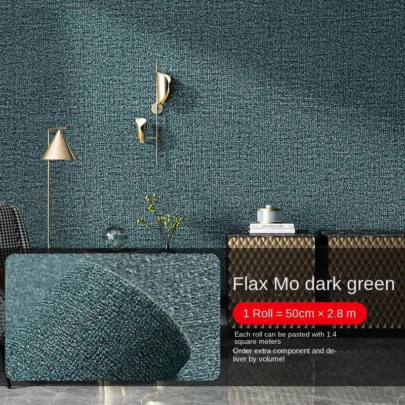 0.5x2.8m 3D Wall Linen New Design Self-adhesive Living Room Bedroom Waterproof Wallpaper Children's Room Decorative Wall