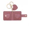 Photo Card Holder Keychain Diy Mini Photo Album Pockets Storage Portable Key Ring Bag Pendant