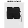 Women's Urban Folded Drawstring Slim Shorts