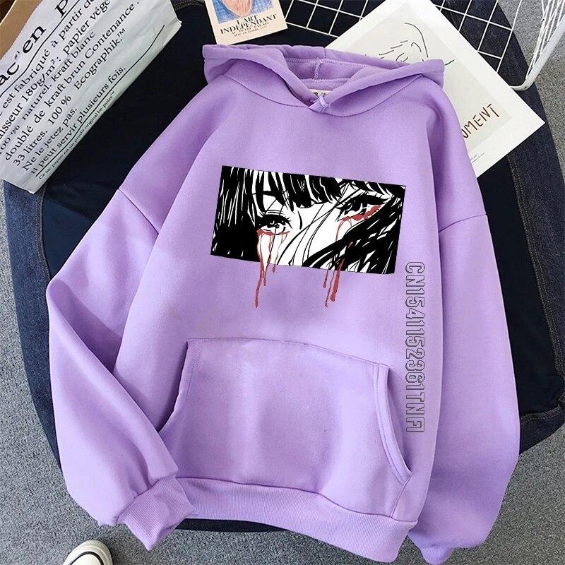 The Empiness I See In My Eyes Streetwear Hip Hop Hoodie Women's Hooded Sweatshirt Oversize Loose Harajuku Women's Hoodie