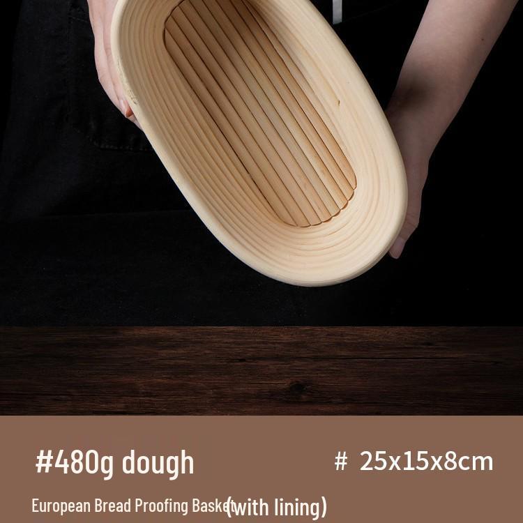 Nordischer Handgefertigter Europäischer Rattan Gärkörbchen für Brot zum Backen