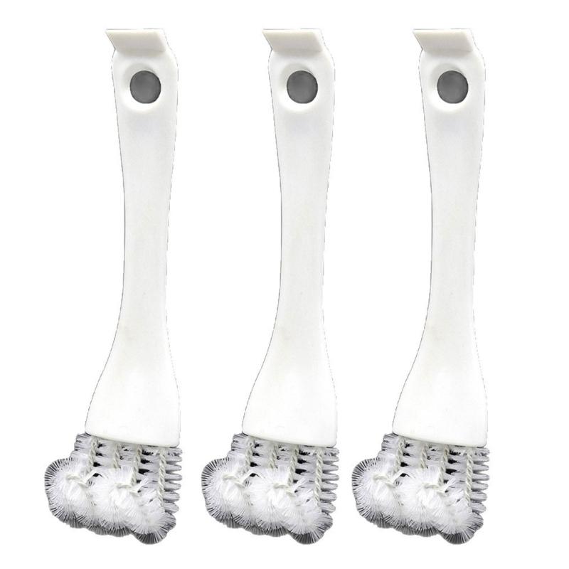 Multipurpose Plastic Pet Cage Brush Featuring Scraping Tool Easyly Grip For Bird Habitat Sanitization