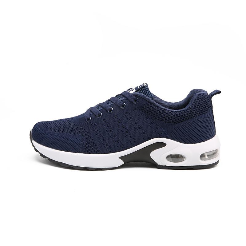 2026 spring and summer new dense mesh flying woven shoes versatile comfortable casual men's shoes large size sports shoes men's