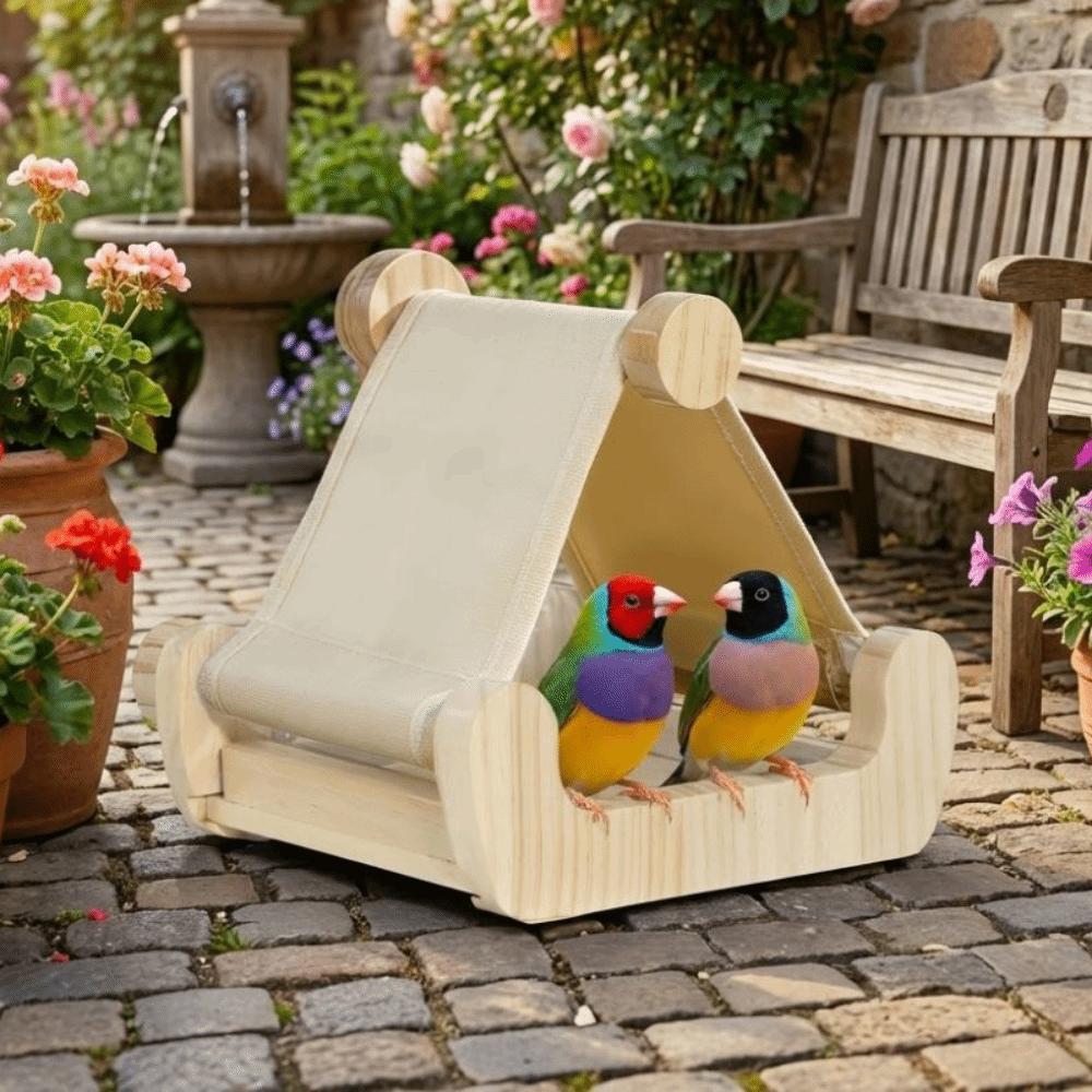 Bite Resistant Parrot Sleeping Swing Hanging Bird Feeding Station Ventilation Parrot House  Garden