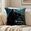 Chinese Pop JJay Chou Album Cover Cushion Cover Linen Pillowcase Soft  for Sofa Bed Home Room Decor