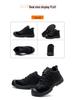 Scarpe di Sicurezza Nere da Uomo Coibentate Antiscivolo - Calzature con Costruzione Anti-Odore, Resistenti all'Usura, Anti-Schiacciamento, Anti-Perforazione