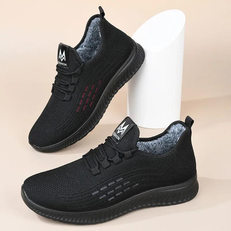 WTEMPO Осенне-зимние плюшевые кроссовки большого размера со шнуровкой — фото 5